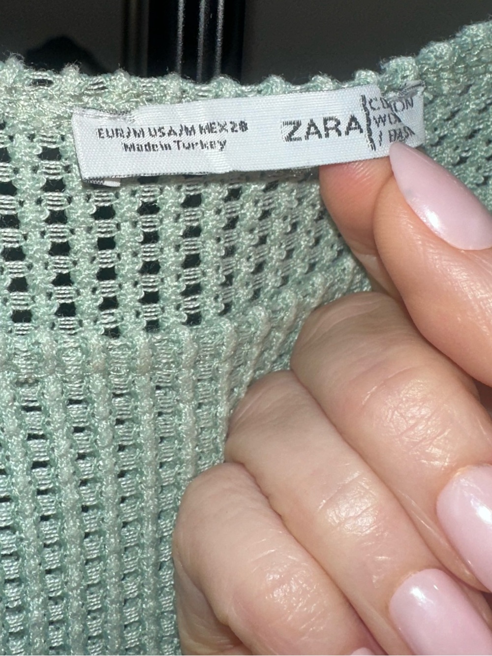 Zara Mint Green Knit Sleeveless Dress - Picture 5 of 7